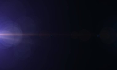 Siyah Arkaplan 'da boş ışık sızıntısı Gerçek Lens Fişeği. Kaplama ya da Ekran Filtresi olarak eklenmesi kolay. 3B Hazırlama.