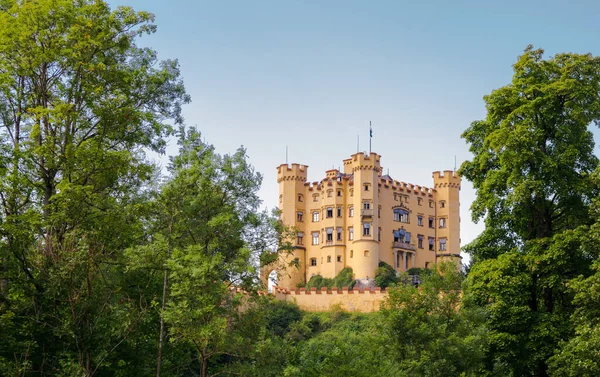 Neuschwanstein August Berühmtes Deutsches Schloss Dem Disney Sich Für Sein — Stockfoto