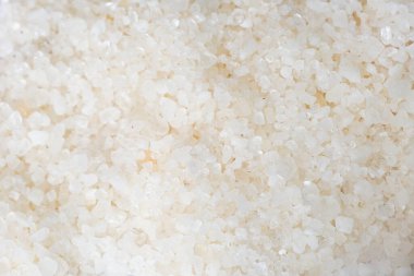 Beyaz deniz tuzu yakın plan, makro