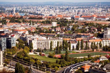 Budapeşte cityscape havadan görünümü