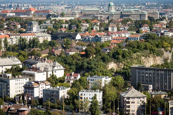 Вид Воздуха Город Будапешт Венгрии — стоковое фото