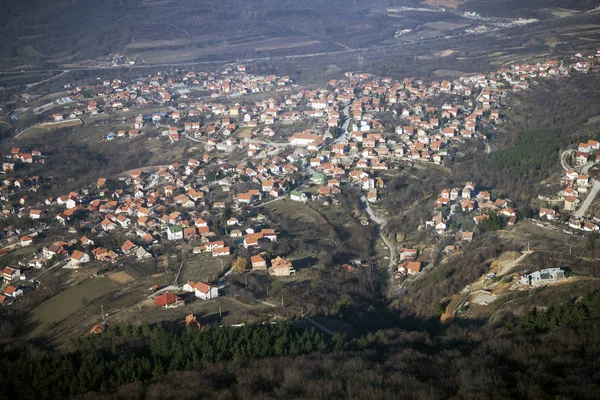 Belgrado paesaggio urbano vista aerea — Foto Stock