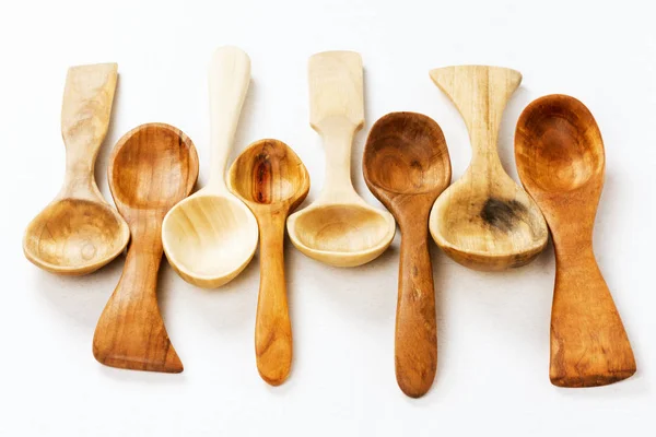 Cucchiai di legno diversi — Foto Stock