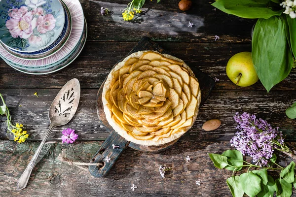 Tarta de manzana — Stock Photo