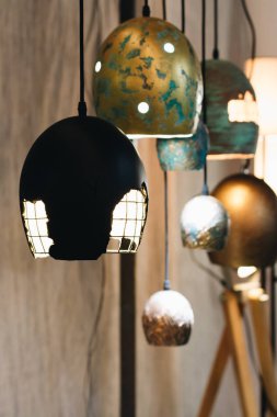 yaratıcı eskipli metal lambalar seti 