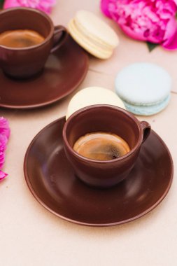 kahverengi fincan kahve, sabah içki 