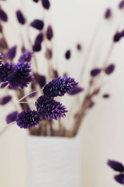 egzotik Mor çiçekli güzel buket