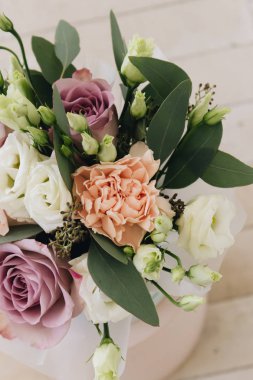 Yumuşak çiçekli güzel bahar buketi