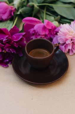 kahverengi fincan kahve, sabah içki 