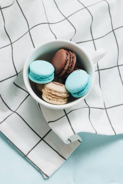 kompozisyon Kupası, tatlı tatlı lezzetli macaroons 