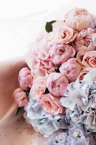 Beau Bouquet Printemps Avec Des Fleurs Tendres — Photo