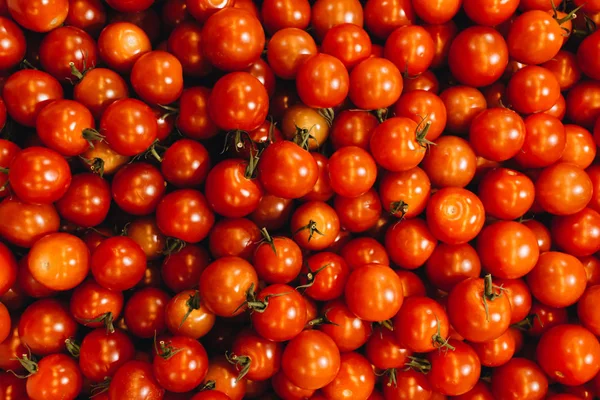 Stapel Van Verse Rijpe Tomaten Voedsel Achtergrond — Gratis stockfoto