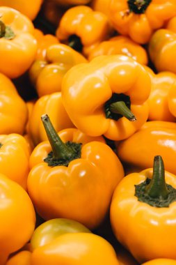 sarı taze kırmızı biber biber, yemek arka plan yığını 