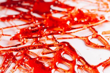 yaratıcı kırmızı karamel, tatlı arka plan desenini