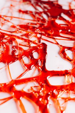 yaratıcı kırmızı karamel, tatlı arka plan desenini