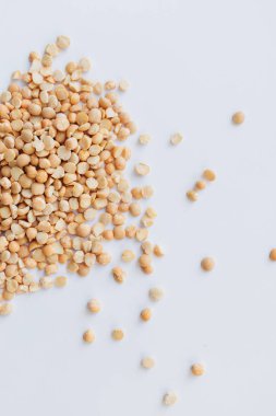 ham kuru bezelye ile cam kavanoz, makro