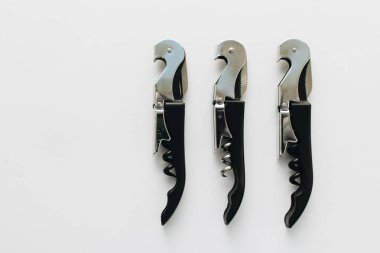 Beyaz arka planda metal korkvida