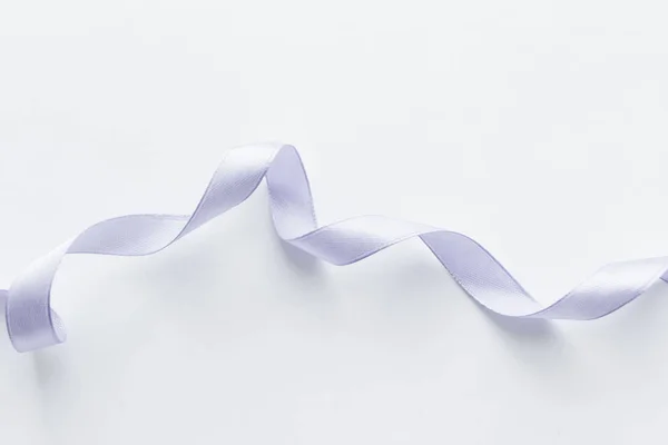 Light Purple Ribbon Decoration White Background — Stock Photo, Image
