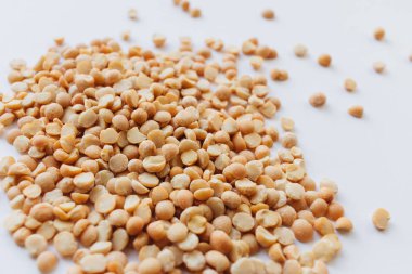 ham kuru bezelye ile cam kavanoz, makro