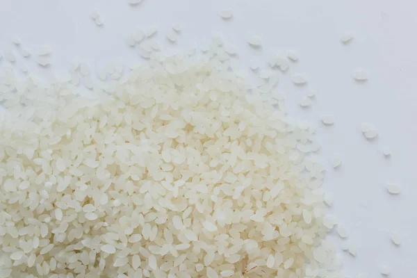 Pila Arroz Blanco Crudo Macro — Foto de Stock