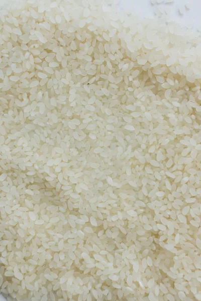 Ham Beyaz Pirinç Yığını Makro — Stok fotoğraf