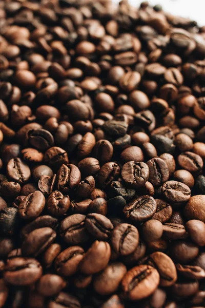 Close View Roasted Coffee Beans — Stock Photo, Image