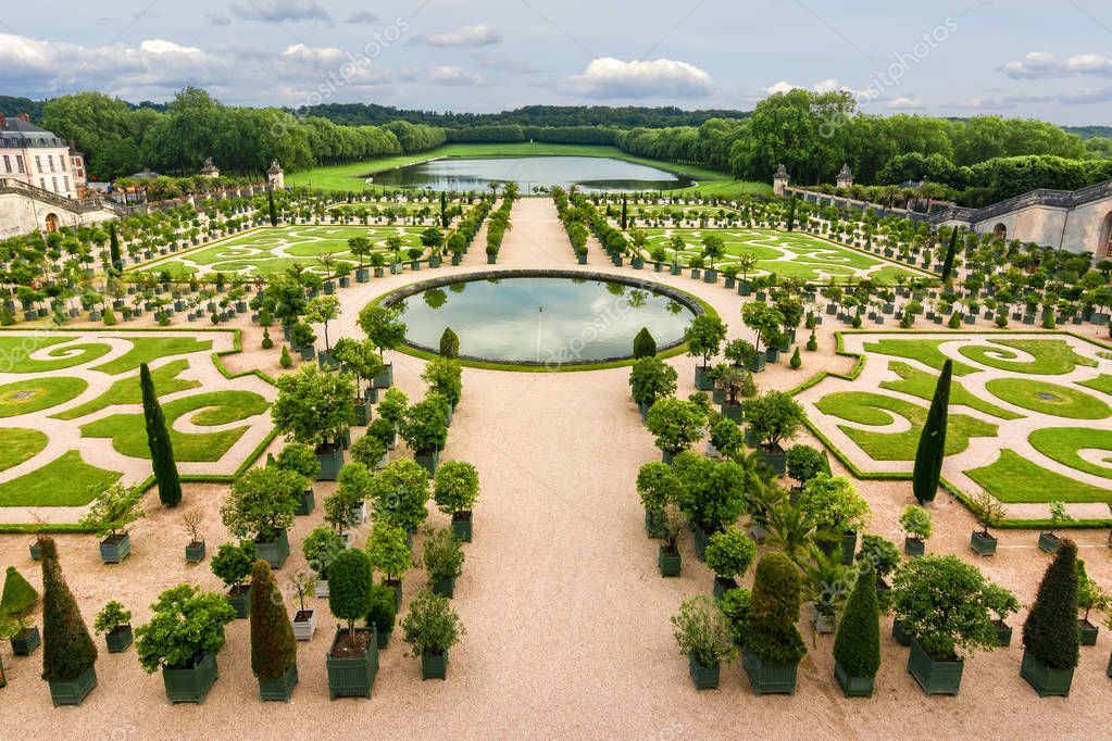 Versailles Gardens Paris France Stock Editorial Photo