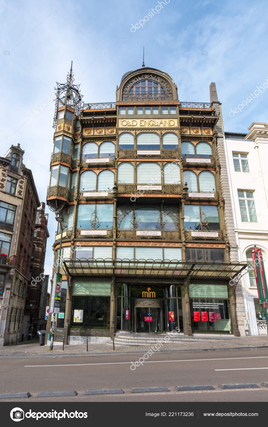 Musical Instruments Museum Famous Old England Building Brussels Belgium ...