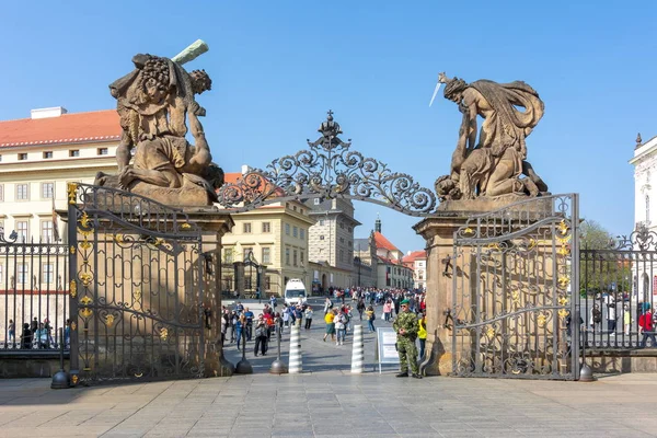 Prague Castle entrance (Fighting Giants gate), Czech Republic