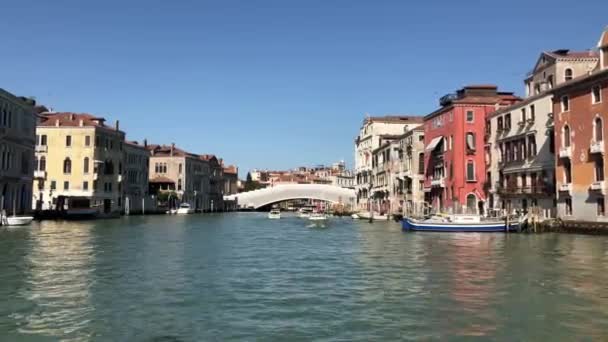 Cabalgando por el Gran Canal, Venecia — Vídeos de Stock