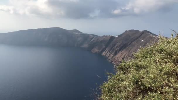 Santorini Meerblick — Stockvideo