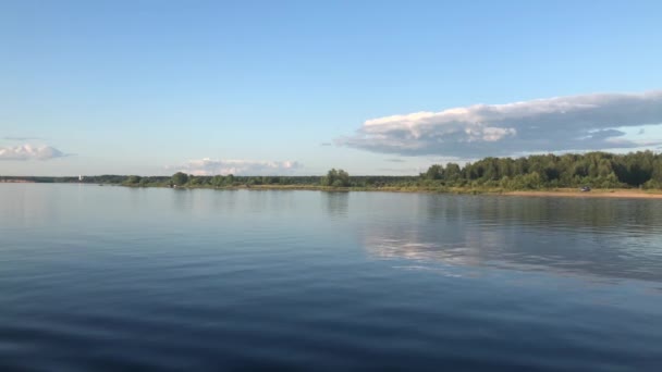 Sungai Volga Di Rusia — Stok Video