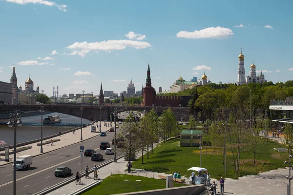 Blick Auf Den Kreml Damm Moskau — Stockfoto