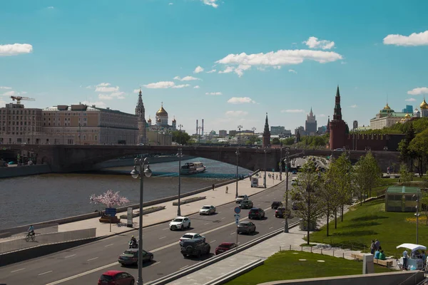 View Kremlin Embankment Moscow — Stock Photo, Image