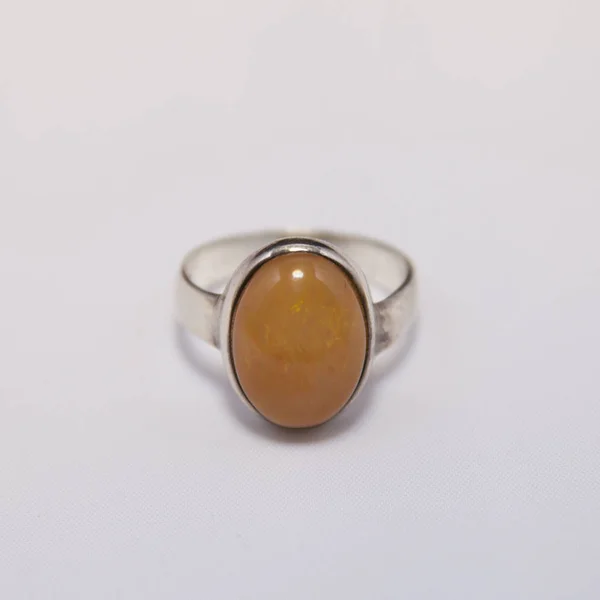 Ασημένιο Δαχτυλίδι Opal — Φωτογραφία Αρχείου