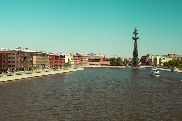 View Moscow City Center Moscow River Embankment — Stock Photo, Image