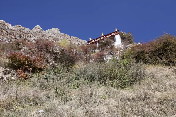 Monastero Delle Grotte Tibet — Foto Stock