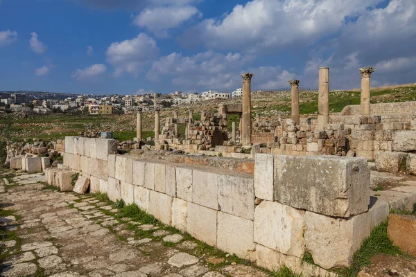 Starożytnego Miasta Jerash Jordan — Zdjęcie stockowe