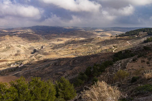 Ορεινό Τοπίο Στην Ιορδανία — Φωτογραφία Αρχείου