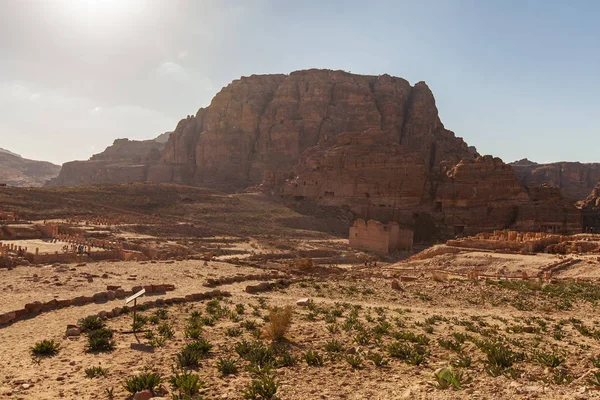 Starożytne Miasto Petra Nabatean Cywilizacji Jordan — Zdjęcie stockowe