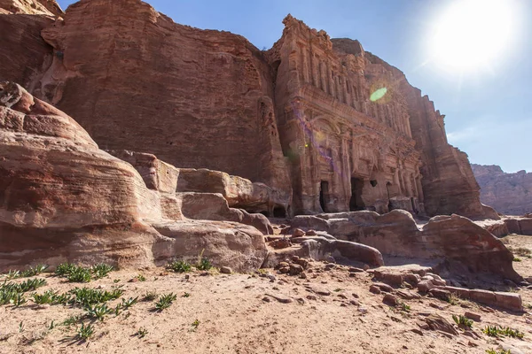 Starożytne Miasto Petra Nabatean Cywilizacji Jordan — Zdjęcie stockowe