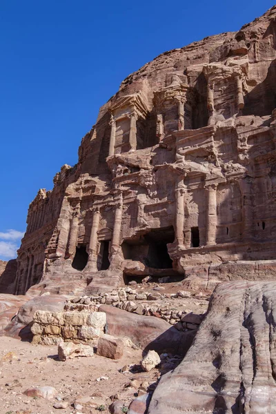 Antika Staden Petra Nabateanska Civilisation Jordan — Stockfoto