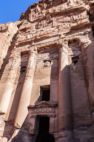 Antika Staden Petra Nabateanska Civilisation Jordan — Stockfoto