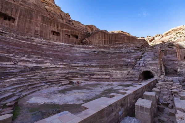 Antika Staden Petra Nabateanska Civilisation Jordan — Stockfoto