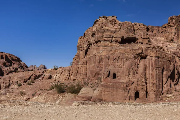 Antika Staden Petra Nabateanska Civilisation Jordan — Stockfoto