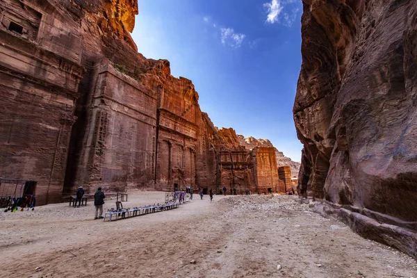 Antika Staden Petra Nabateanska Civilisation Jordan — Stockfoto