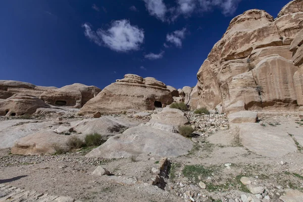 Ancienne Ville Petra Civilisation Nabatéenne Jordanie — Photo