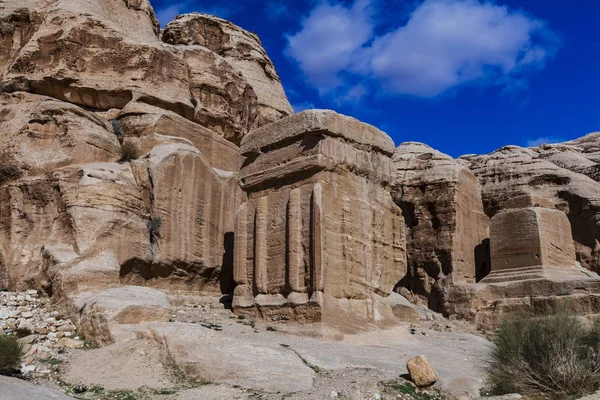 Древний Город Петра Набатская Цивилизация Иордания — стоковое фото