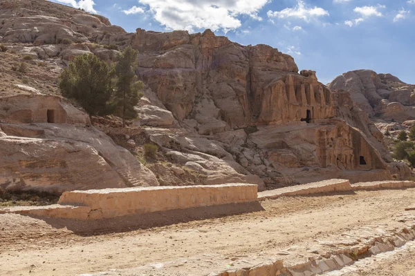 Ancienne Ville Petra Civilisation Nabatéenne Jordanie — Photo