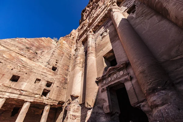 Antigua Ciudad Petra Civilización Nabatea Jordania Imagen De Stock